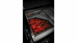 Napoleon Charcoal Smoker Tray - 67732 -THE BBQ SHOP 67731 smoker charocal tray in use napoleon grills 1000x563 1
