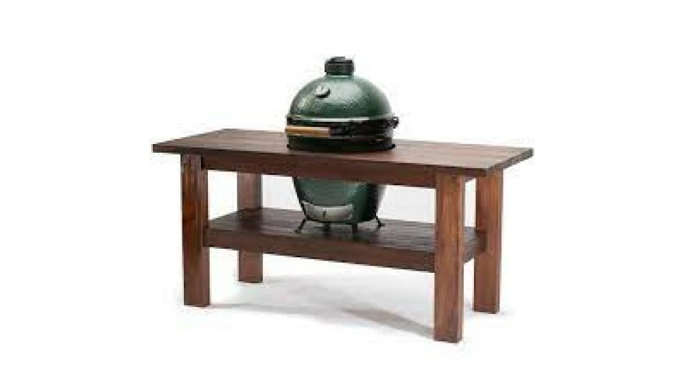 Big Green Egg Large Premium Royal Mahogany Table Bundle 3 Big Green Egg Large Premium Royal Mahogany Table Bundle