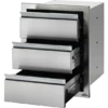 Napoleon Stainless Steel Built In Triple Drawer - BI-1824-3DR 2 Napoleon Stainless Steel Built In Triple Drawer - BI-1824-3DR -THE BBQ SHOP BI 1824 3DR Ang Open 800px 1000x563 1