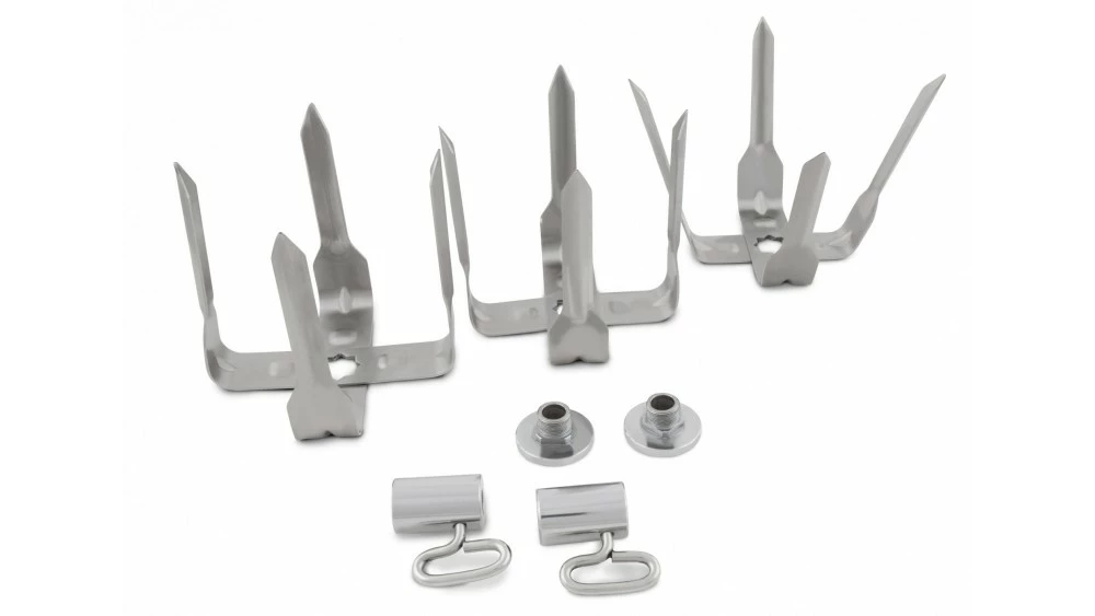 Broil King Stainless Steel Mega Spit Forks - 50500 4 Broil King Stainless Steel Mega Spit Forks - 50500 - Image 2