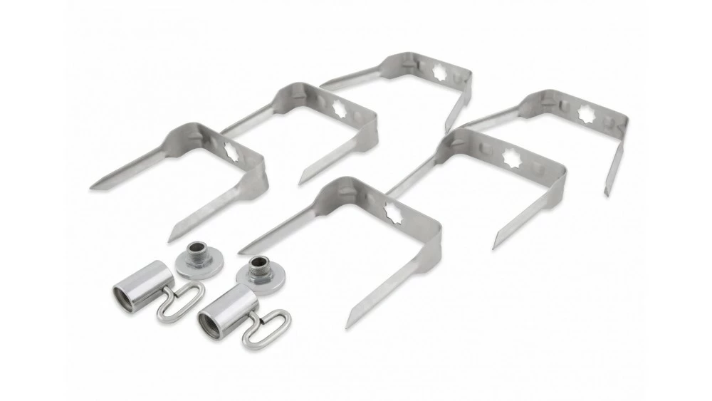 Broil King Stainless Steel Mega Spit Forks - 50500 3 Broil King Stainless Steel Mega Spit Forks - 50500