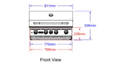 Bull Angus Built In LPG Gas BBQ 9 Bull Angus Built In LPG Gas BBQ -THE BBQ SHOP Bull Angus Front View 1000x563 1