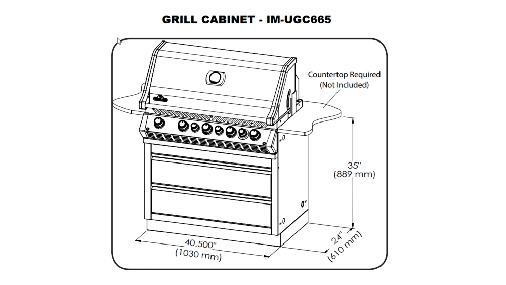 Napoleon Oasis 300 - PRO665 - Island Gas BBQ - Free Rotisserie And Cover 5 Napoleon Oasis 300 - PRO665 - Island Gas BBQ - Free Rotisserie And Cover - Image 3
