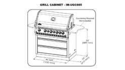 Napoleon Oasis 100 - Prestige PRO 665 - Kitchen BBQ - Free Rotisserie And Cover -THE BBQ SHOP IM UGC66520grill20cabinet 1000x563 2