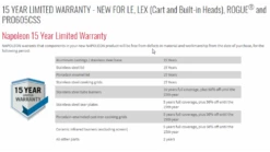 Napoleon Oasis 200 - LEX605 - Island Gas BBQ -THE BBQ SHOP LE20LEX20ROGUE2060520WARRANTY 1000x563 1