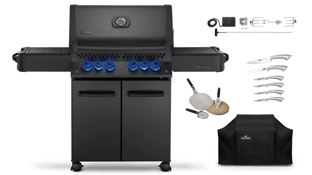 Napoleon Prestige Phantom P500RSIBPMK-3 Gas BBQ - Free Cover & Accessories 3 Napoleon Prestige Phantom P500RSIBPMK-3 Gas BBQ - Free Cover & Accessories