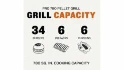 Traeger - Pro D2 780 Pellet BBQ - Free Cover & Folding Front Shelf -THE BBQ SHOP Pro20780 1000x563 1