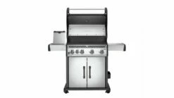 Napoleon Rogue RXT525SIBPSS-1-GB Gas BBQ - Free Cover & Accessories -THE BBQ SHOP Rogue R525SIB Prod Str SS LidOpn ShlfUp DrsClsd SBOpn 1000x563 1