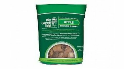 Big Green Egg Apple Wood Chunks -THE BBQ SHOP big gren egg apple chips 1000x563 1