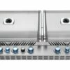 Napoleon Prestige BIPRO825RBIPSS-3-GB-3 Built In Gas BBQ - Free Rotisserie And Cover -THE BBQ SHOP bipro825 front lights on 1000x563 1