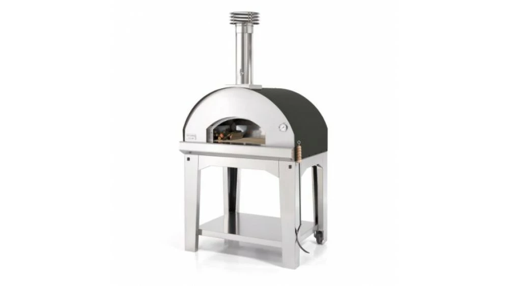 Fontana - Mangiafuoco Wood Pizza Oven With Trolley - Anthracite 3 Fontana - Mangiafuoco Wood Pizza Oven With Trolley - Anthracite