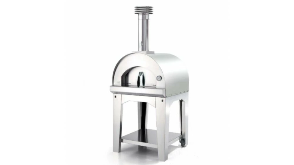Fontana - Margherita Wood Pizza Oven With Trolley - Stainless Steel 3 Fontana - Margherita Wood Pizza Oven With Trolley - Stainless Steel