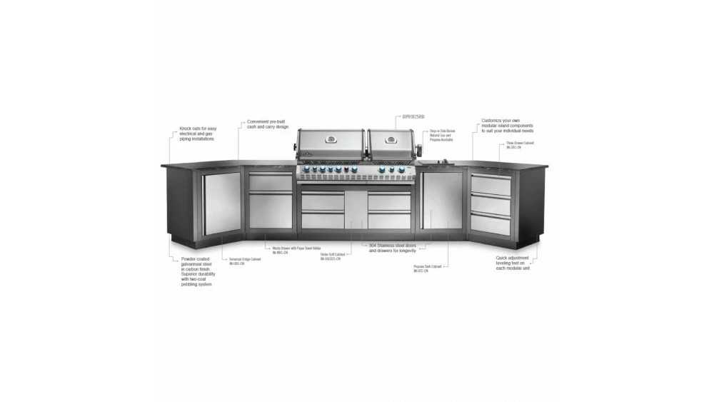 Napoleon Oasis 400 - PRO825 - Island Gas BBQ - Free Rotisserie 7 Napoleon Oasis 400 - PRO825 - Island Gas BBQ - Free Rotisserie - Image 5