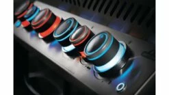 Napoleon Prestige P500RSIBPSS-3 Gas BBQ - Free Rotisserie And Cover -THE BBQ SHOP prestige lights blue red 1000x563 2