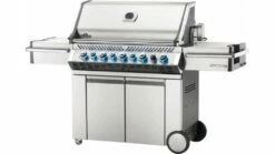 Napoleon Prestige PRO665RSIBNSS-3-GB Natural Gas BBQ - Free Rotisserie And Cover -THE BBQ SHOP pro 665 angled lights on 1000x563 1