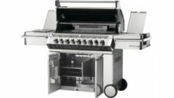 Napoleon Prestige PRO665RSIBNSS-3-GB Natural Gas BBQ - Free Rotisserie And Cover -THE BBQ SHOP pro 665 angled open 1000x563 1