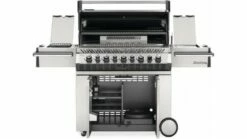 Napoleon Prestige PRO665RSIBNSS-3-GB Natural Gas BBQ - Free Rotisserie And Cover -THE BBQ SHOP pro 665 front open 1000x563 1