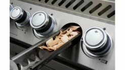 Napoleon Prestige PRO665RSIBNSS-3-GB Natural Gas BBQ - Free Rotisserie And Cover -THE BBQ SHOP pro665 pro825 details wood chip smoker napoleon grills close up 1000x563 2