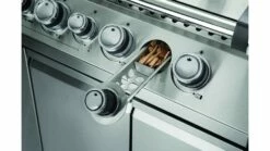 Napoleon Prestige BIPRO825RBIPSS-3-GB-3 Built In Gas BBQ - Free Rotisserie And Cover -THE BBQ SHOP pro665 pro825 details wood chip smoker napoleon grills wide shot 1000x563 1