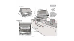 Sunstone Sun Series 4 Burner Built In Gas BBQ -THE BBQ SHOP sun series 4 burner assembly 1 1000x563 1