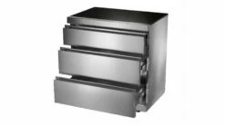 Whistler Grills Cirencester Modular Triple Drawer Cabinet -THE BBQ SHOP triple drawers open 1000x563 1